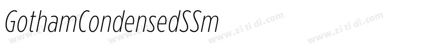 GothamCondensedSSm E字体转换